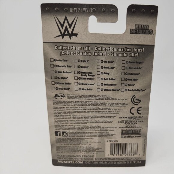 WWE A.J. Styles Nano Metalfigs Mini Figure 1.75" Jada Toys 2017 (n) - Picture 3 of 7